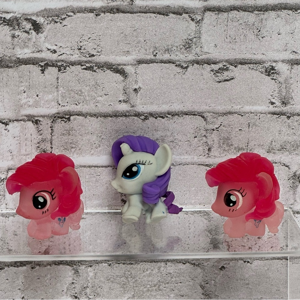 My Little Pony Fashems Pinkie Pie Rarity Figure Cake Topper Set of 3